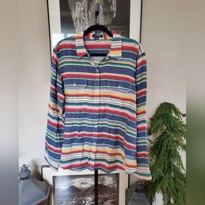 CHAPS Multicolor Striped Button-Up Shirt